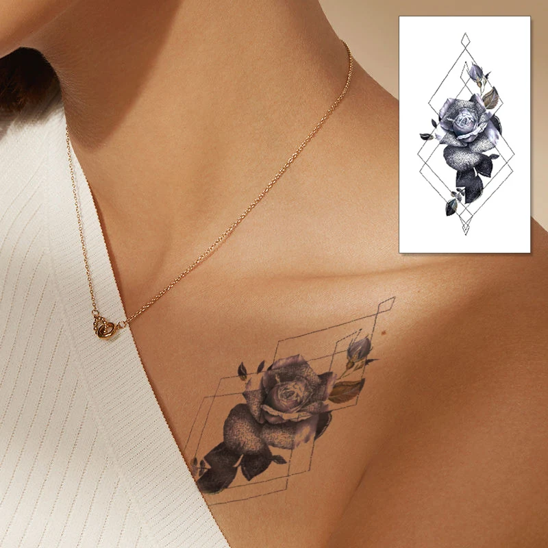 New beauty designs gold body sticker long lasting waterproof temporary sticker tattoo