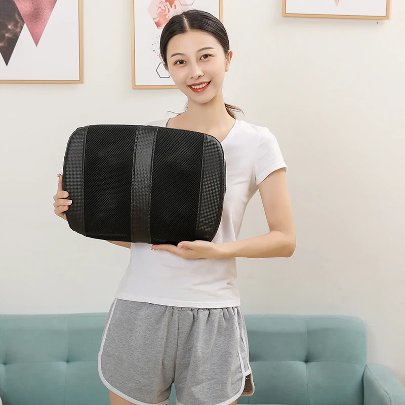 24W Foot Circulation Stimulator Massage Machine Electric Heat Electric Deep Foot Massager With Heat Pain Relief timing control