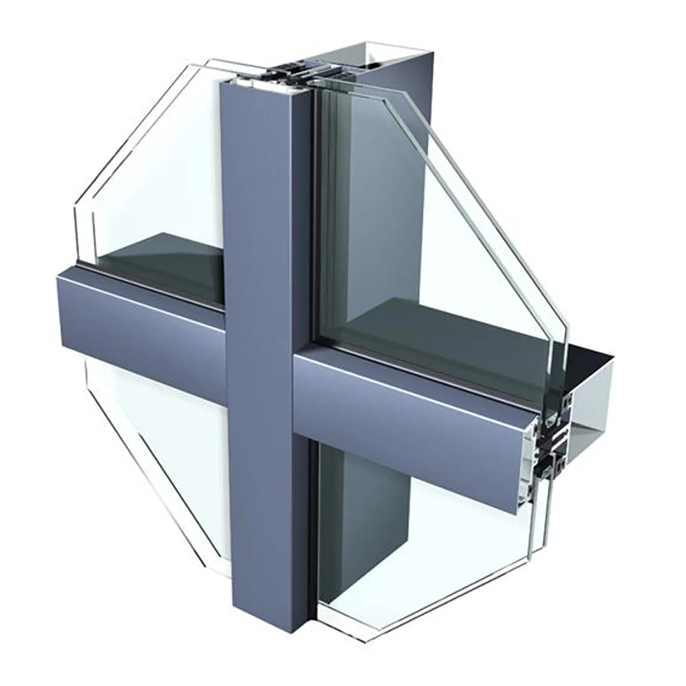 Gaoming Wholesale Exposed Frame Glass Curtain Wall Factory Price Unitized Stick Curtain Wall