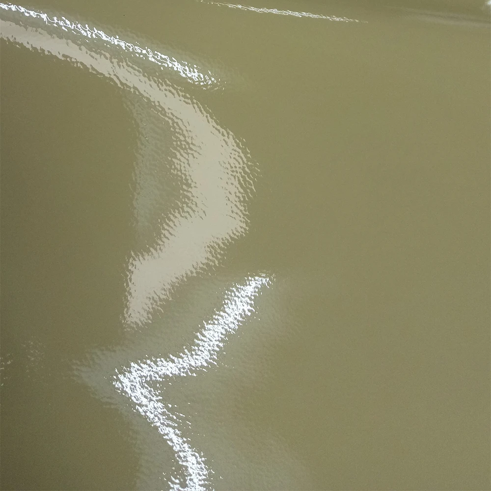 Patent glossy shoes and bag material fabric for bag and cosmetic