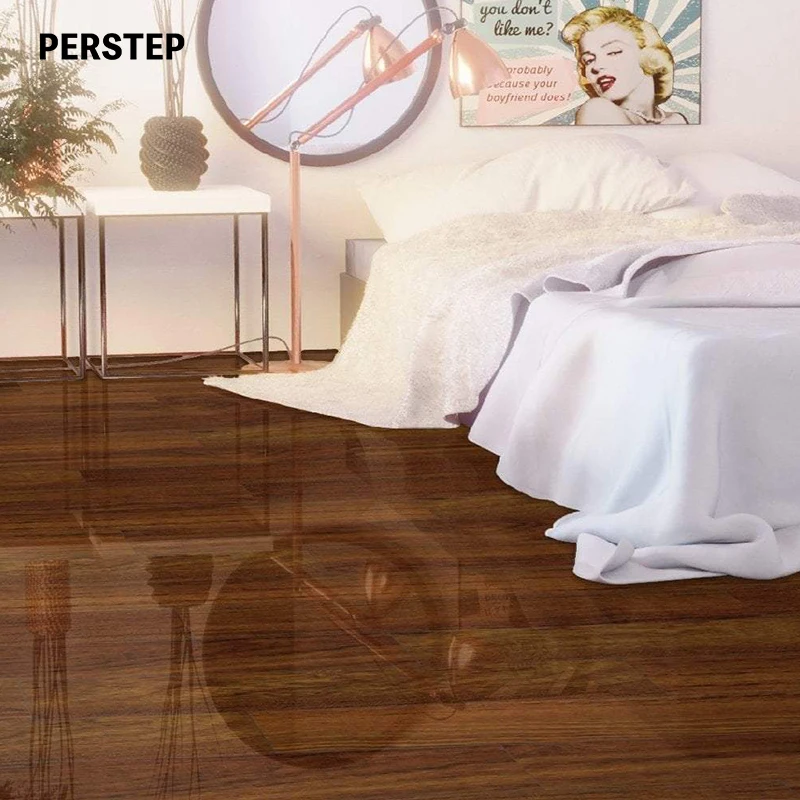 Low Price 7mm 8mm 12mm High Class Very Shiny Waterproof Laminate Flooring Engineered Wood Flooring