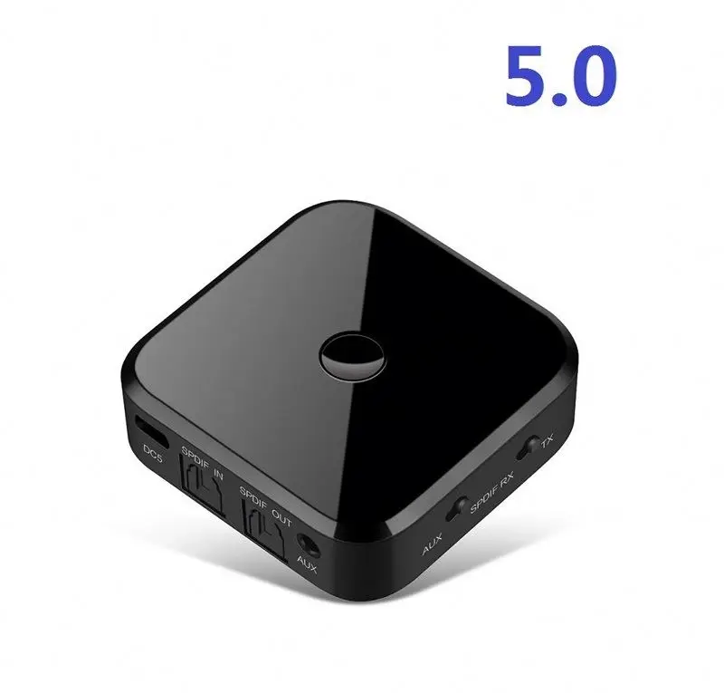 K383 RCA приемник аудиосигнала APTX LL 3 5 мм AUX Jack Музыкальный беспроводной адаптер с микрофоном NFC для автомобильных телевизионных динамиков автоматическое вкл./выключай