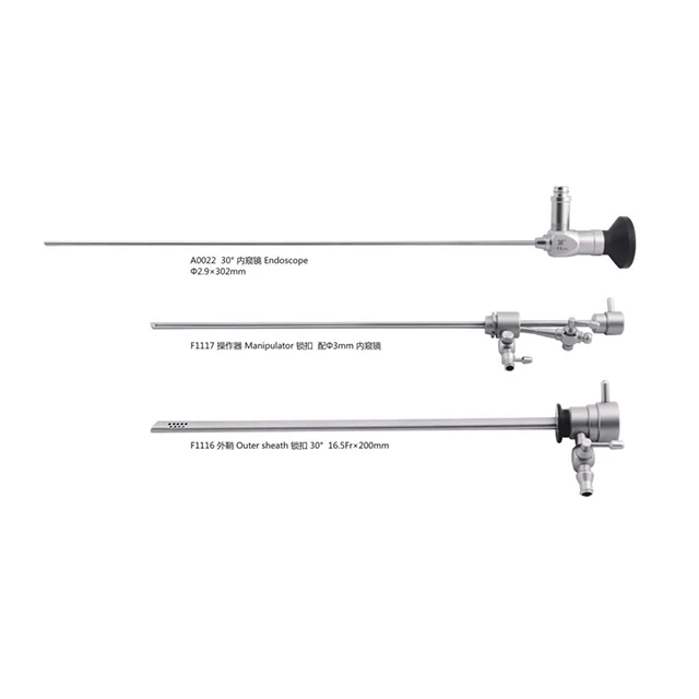 Высокое качество нержавеющая сталь Гинекологическая гистероскопия жесткая медицинская Гинекологический набор