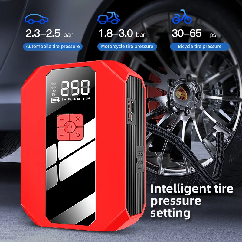 Sharmeal Cheap Remax Portable Modul Kit Air Compressor Multifunction Inflator Car Jump Starter