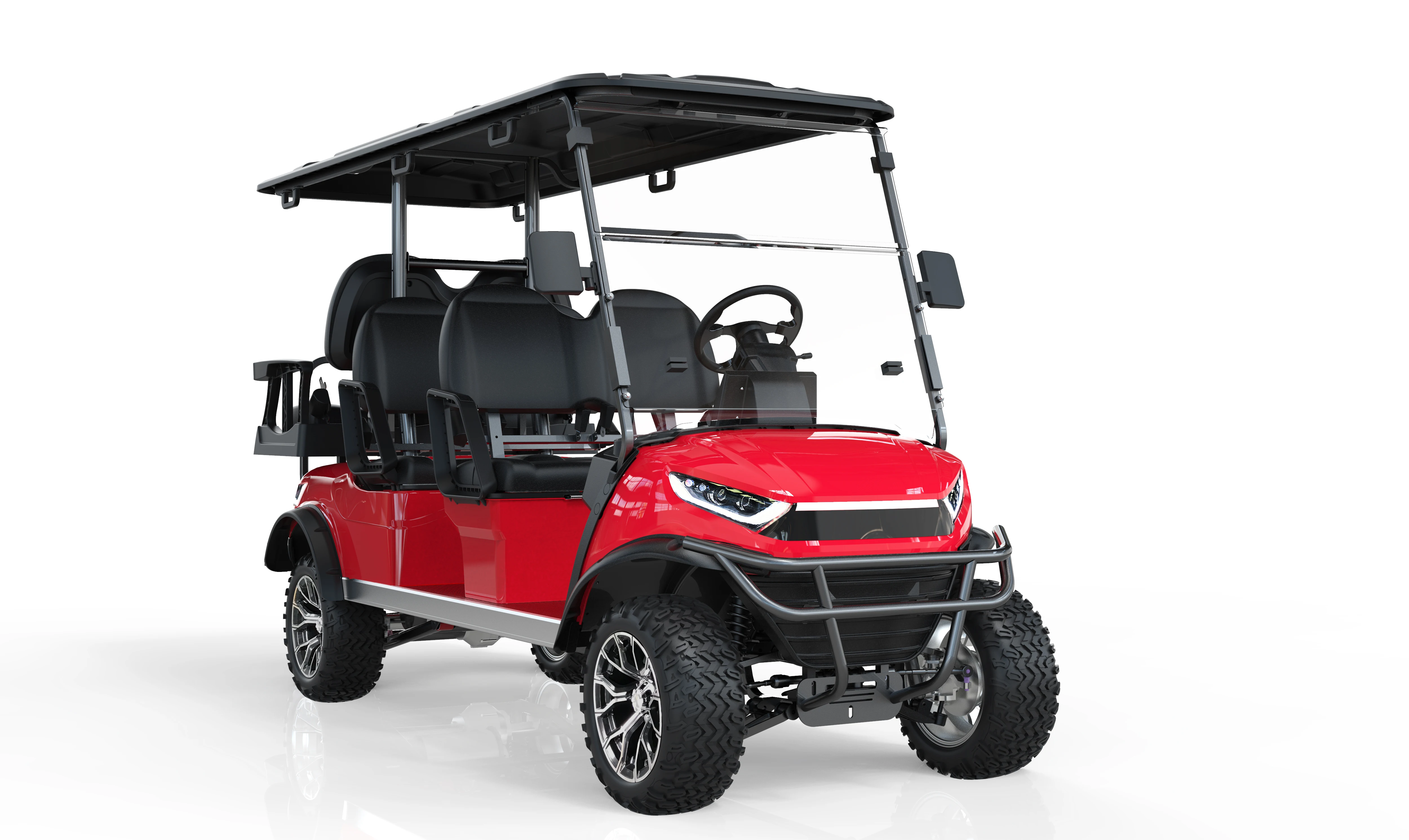 Cheap Golf Cart Lithium battery 6-seater Golf Cart With electric Powered Golf Hunting lifted Cart for Sightseeing