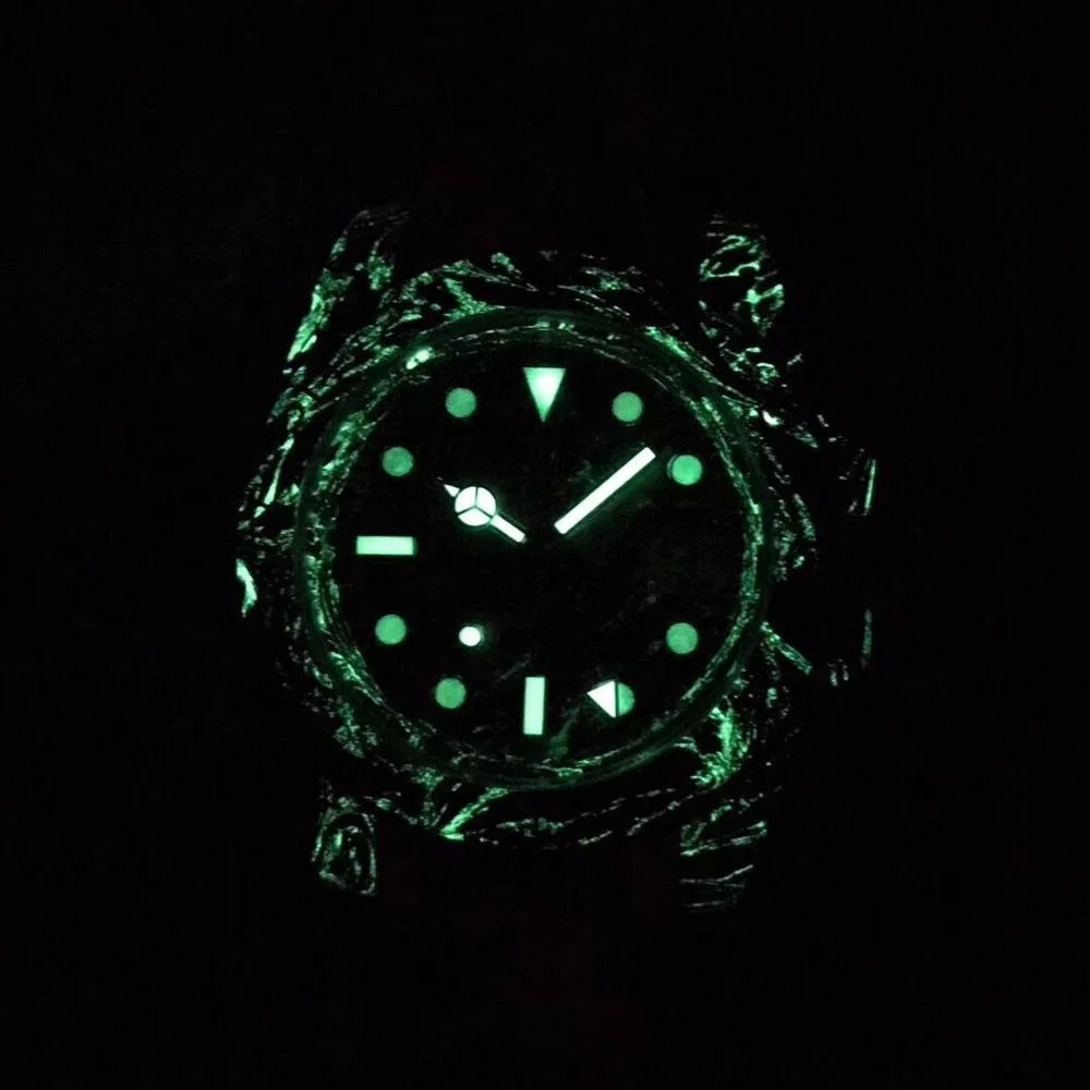  Роскошные часы GMT-Master из углеродного волокна для дайвинга автоматические Супер Светящиеся спортивные военные