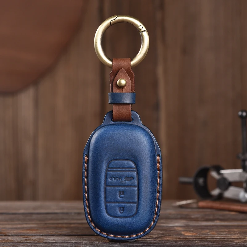 Suitable for Honda Key Case Civic Accord VEZEL CRV Hybrid Odyssey Car Leather Cover