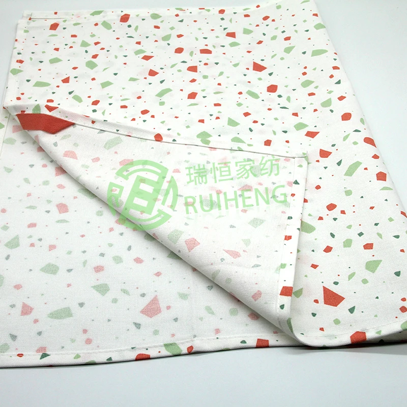 2022 New Fashion High Quality Geometric Pattern  Cotton Custom Tea Towels