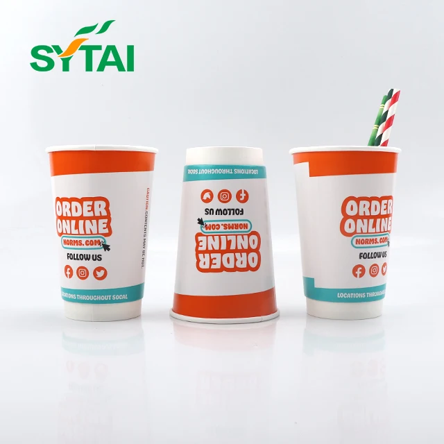 Hot Sales Compostable Order Online Paper Cup Eco Friendly Paper Takeaway Coffee Cups