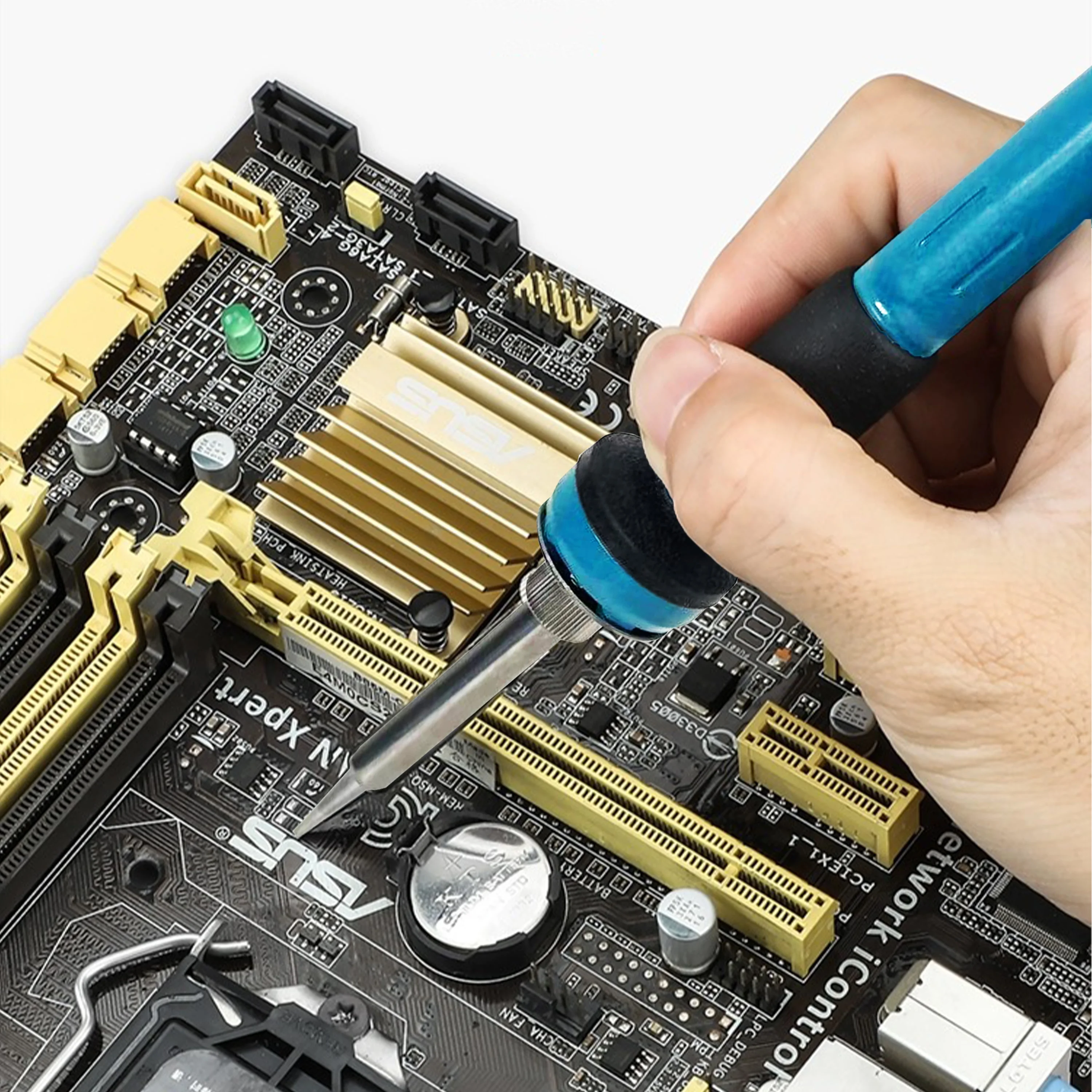 Hot Selling Portable Adjustable Temperature Welding Soldering Iron Kit Electric Soldering Irons Set 60W Solder Repair Tools