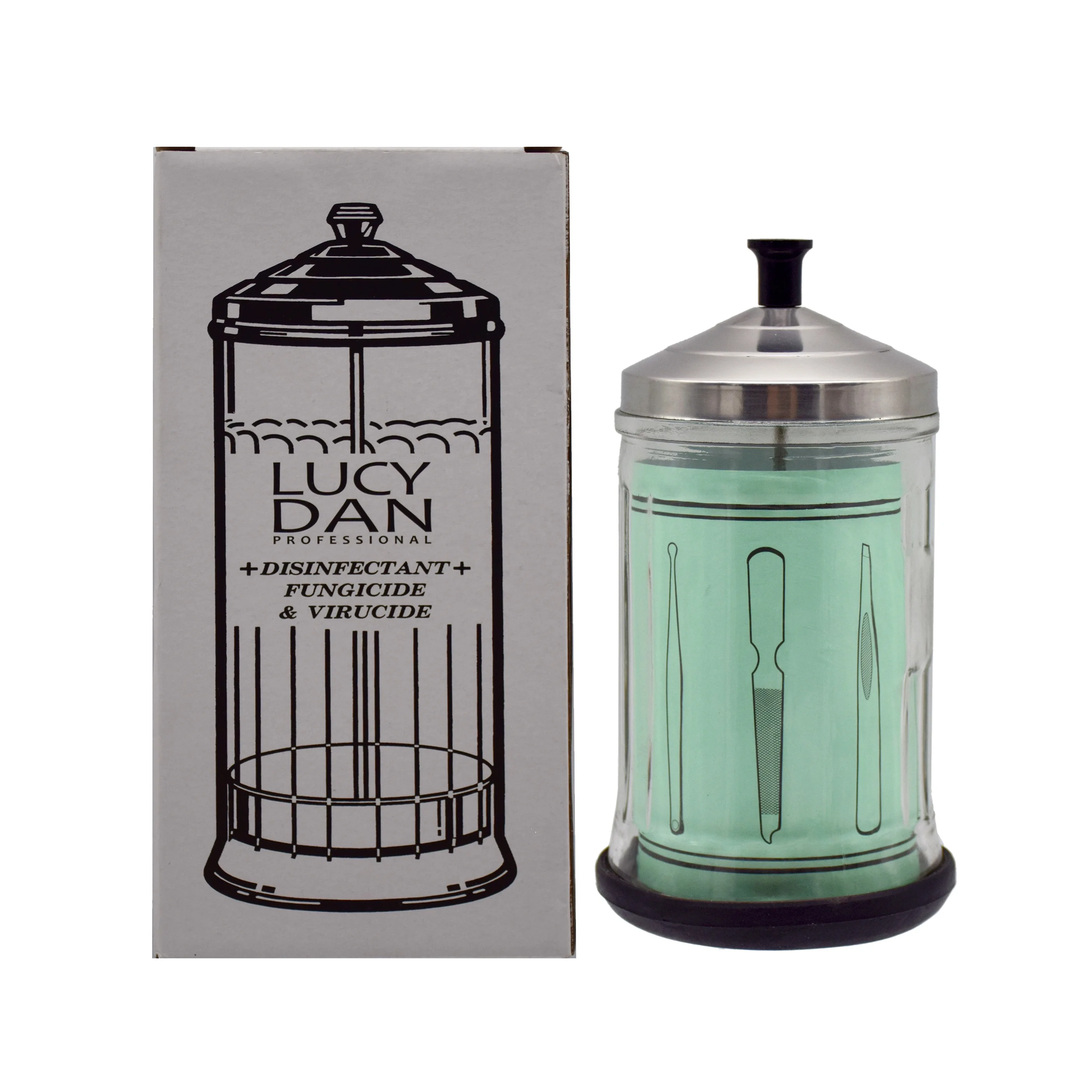 1000ML Salon Disinfection liquid Jar Barbershop Haircut Scissors Disinfecting Jar