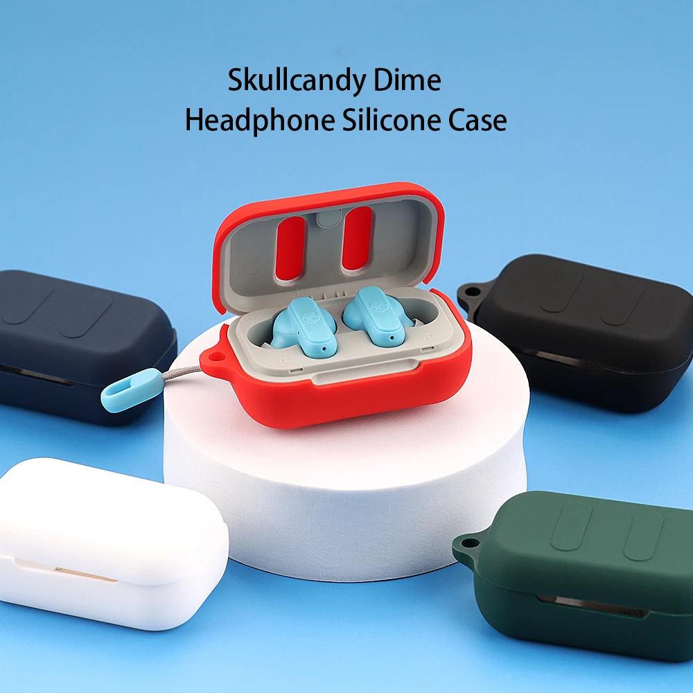 Акция от производителя: Силиконовая коробка для наушников Skullcandy, силиконовый защитный чехол, водонепроницаемый