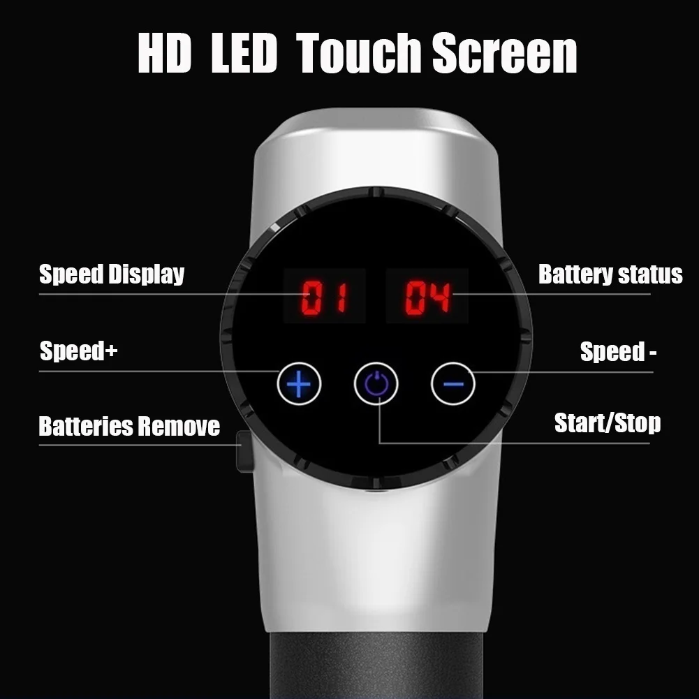 
IN STOCK EU US Dropshiping Massage Gun 24V Muscle Massager Sports Ultra-Quiet 20 Speeds Level post-workout massage guns 