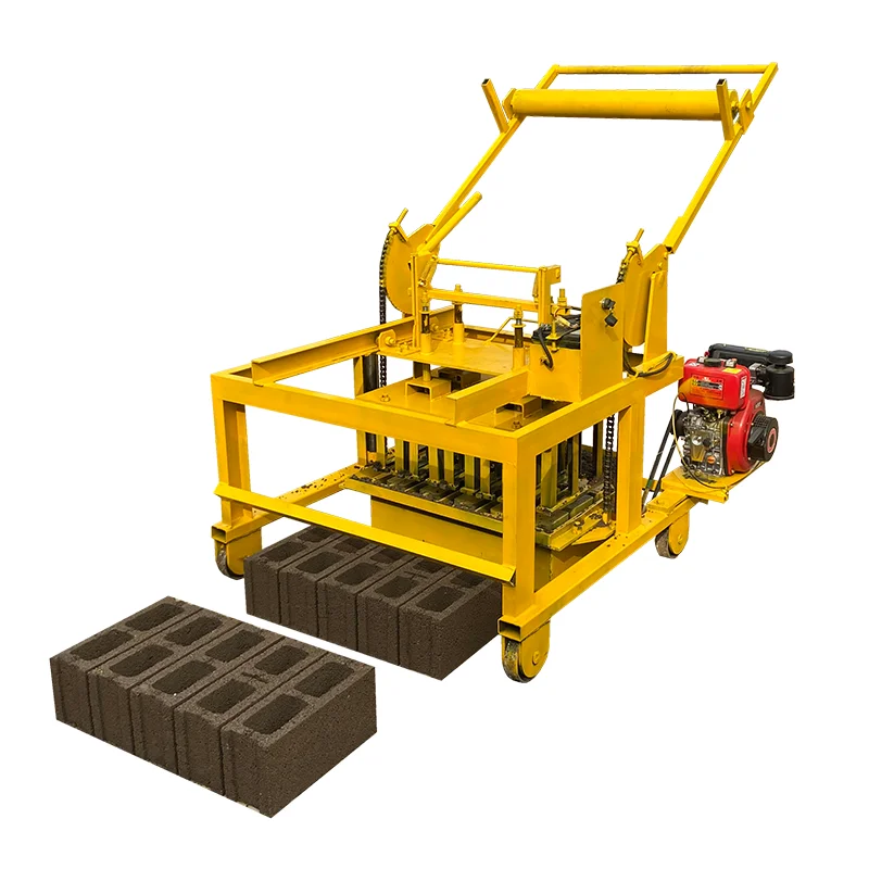 Direct Supply Qmy4-45D Mobile Brick Making Machinery Diesel Powered Brick Making Machine