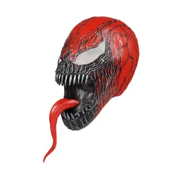 Venom Mask Halloween Dark Cosplay Superhero Venom Long Tongue Latex Horror Mask Halloween