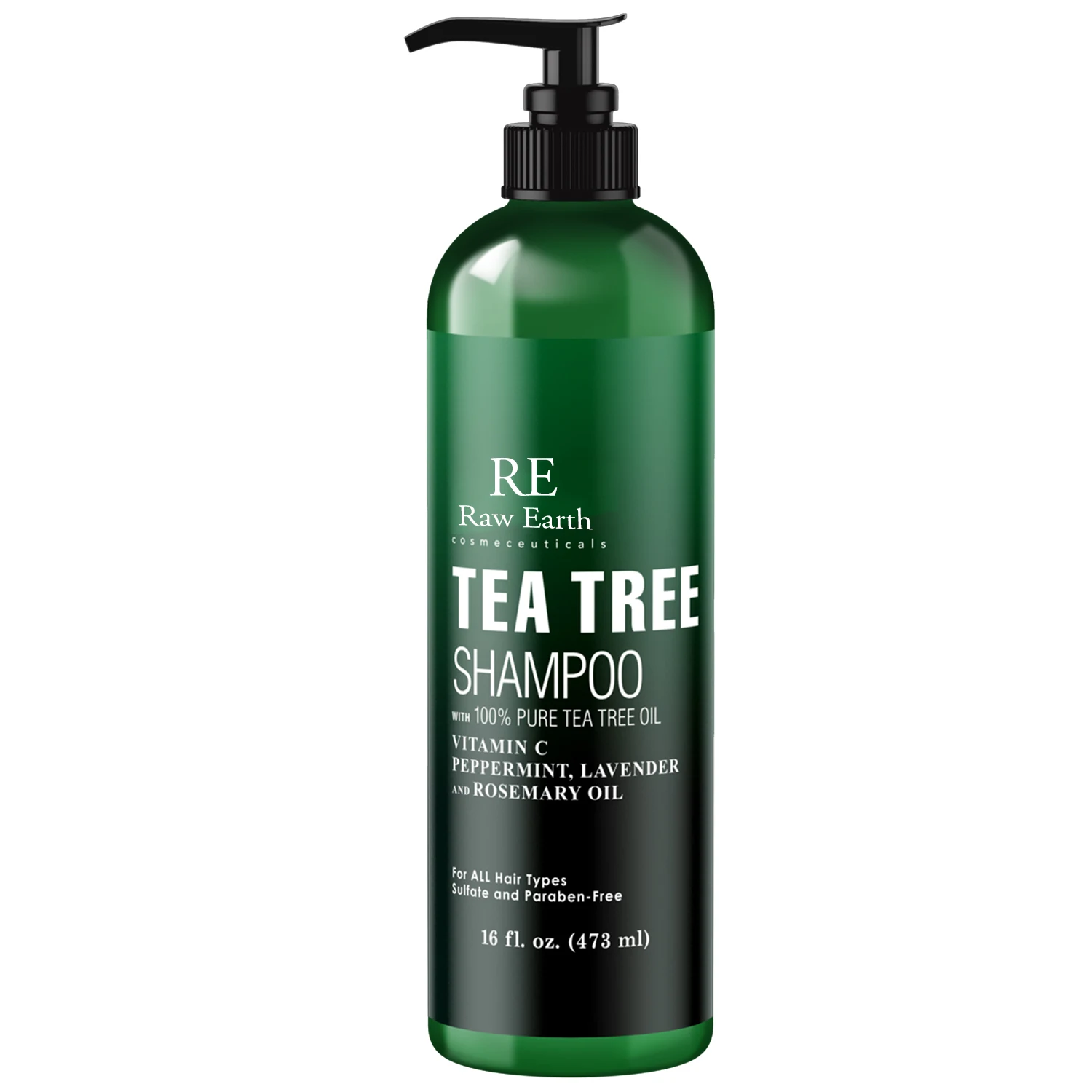 Raw Earth Tea Tree Shampoo with 100% Pure Tea Tree Oil