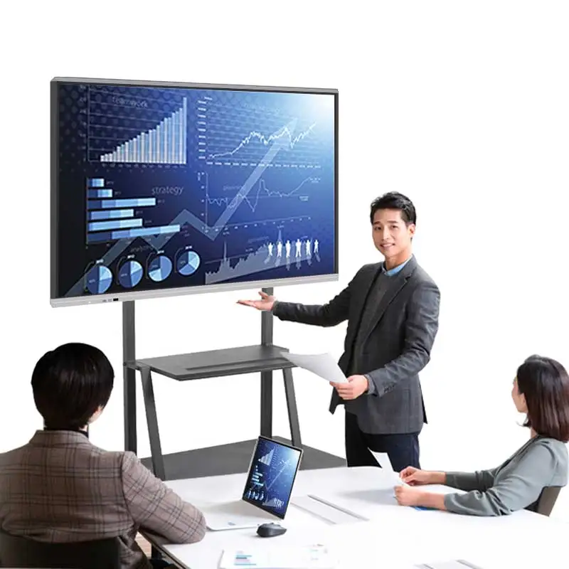 55 65 75 85 86 98 Inch 4K 3840x2160 Electronic Screen Active Smart Board Interactive Electronic White board