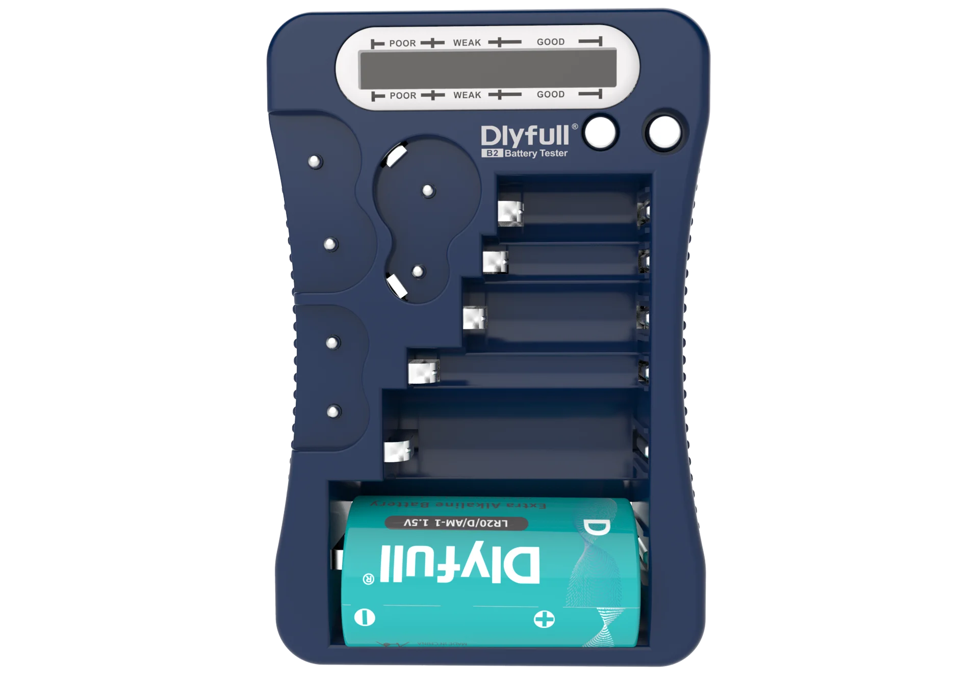  Тестер Аккумуляторов DLYFULL B2 с ЖК-дисплеем для батарей AA/AAA C D 9V CR123A CR2 CRV3 2CR5 CRP2 1 5