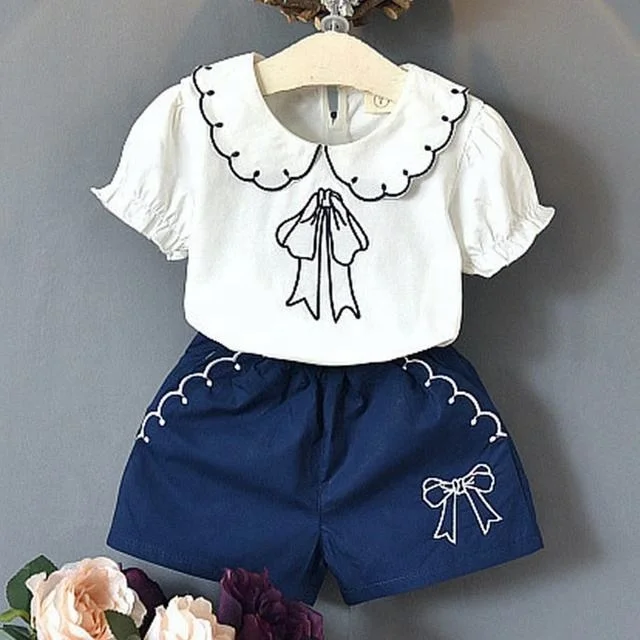 Girls fashion beautiful sleeveless chiffon dress + cotton pants suit