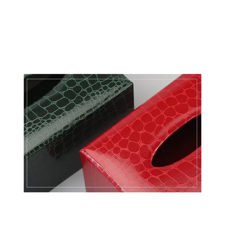 Modern Design Practical Tissue Storage Box  Imitation Leather Vintage for Household