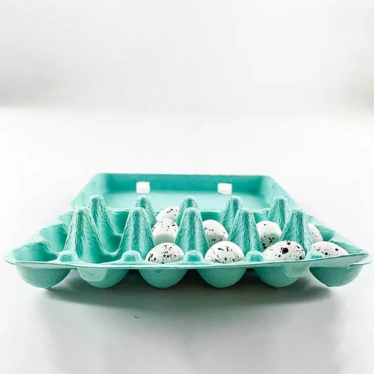 Custom Design Wholesale Factory Molded Paper Pulp Packaging Pulp Packaging Egg Tray