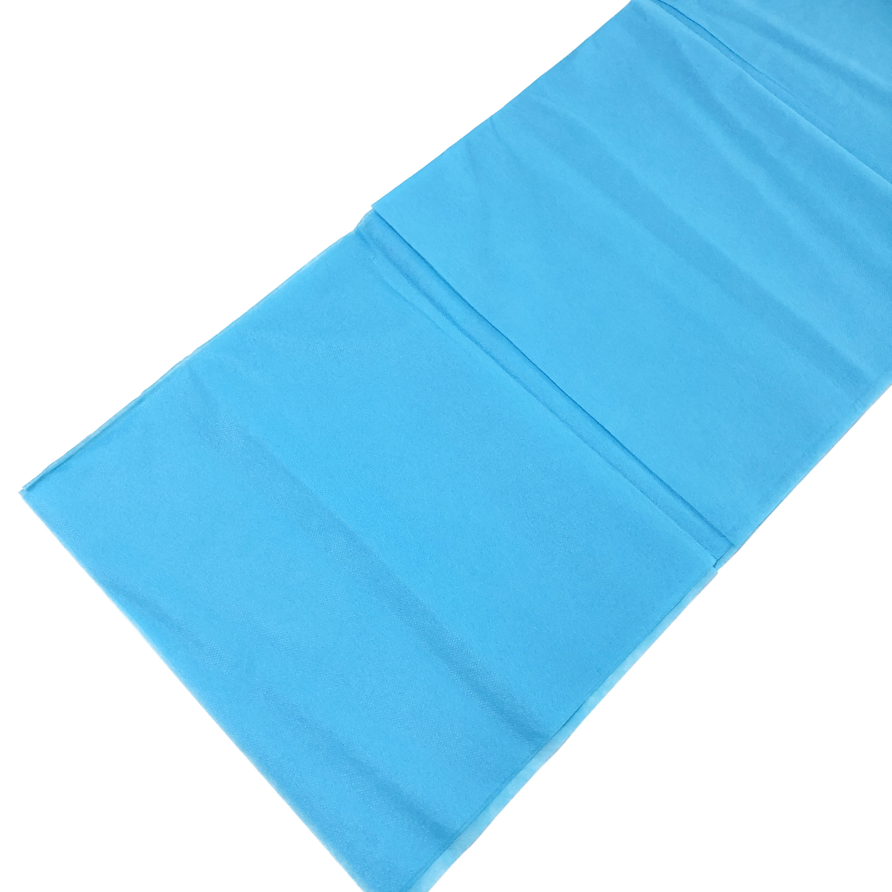 Manufacturer Disposable Breathable Soft Nonwoven Fabric Underpads Medical Blue Cover Bed Sheet