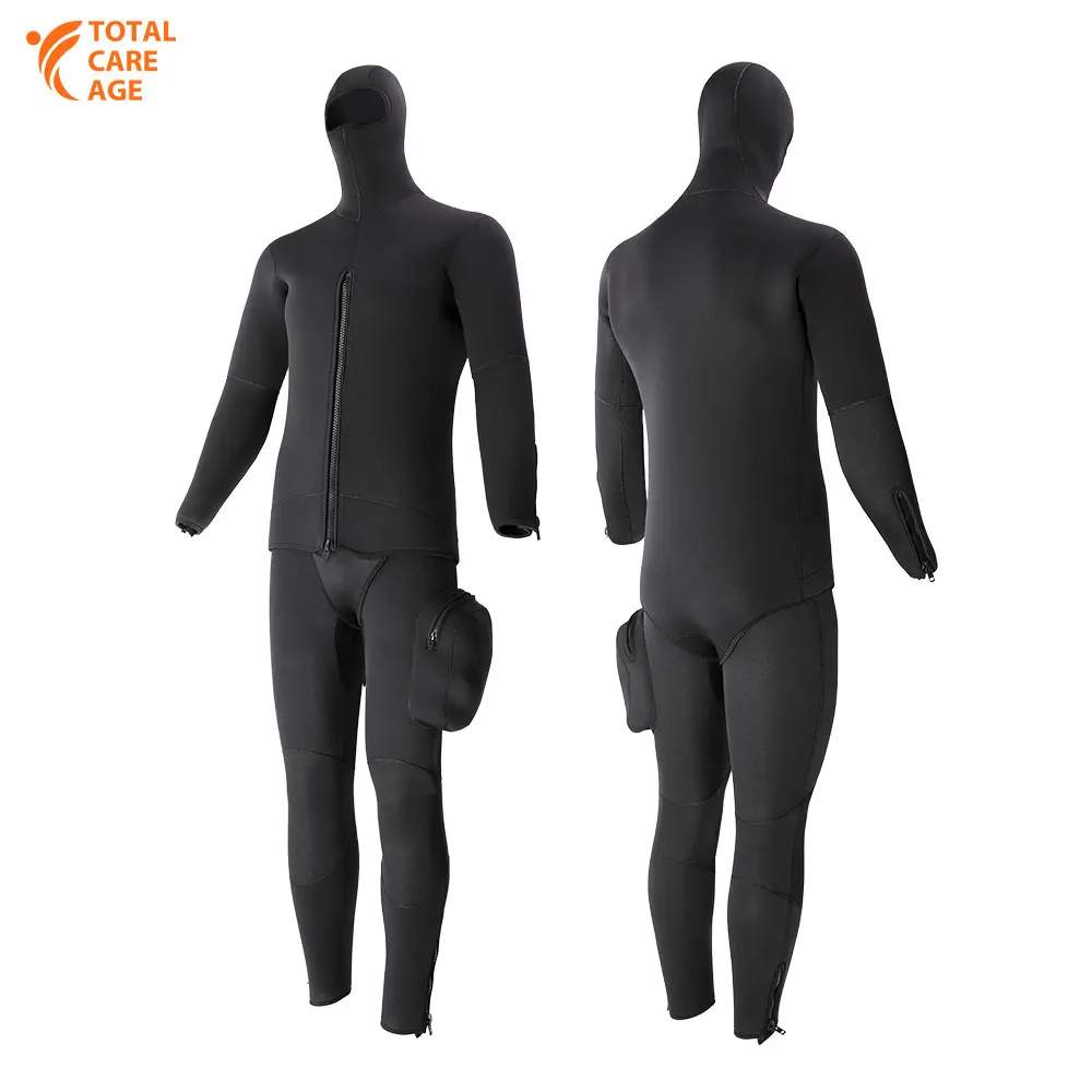 YIHENG неопреновые гидрокостюмы для мужчин 5/4 мм с передней молнией подводной охоты на
