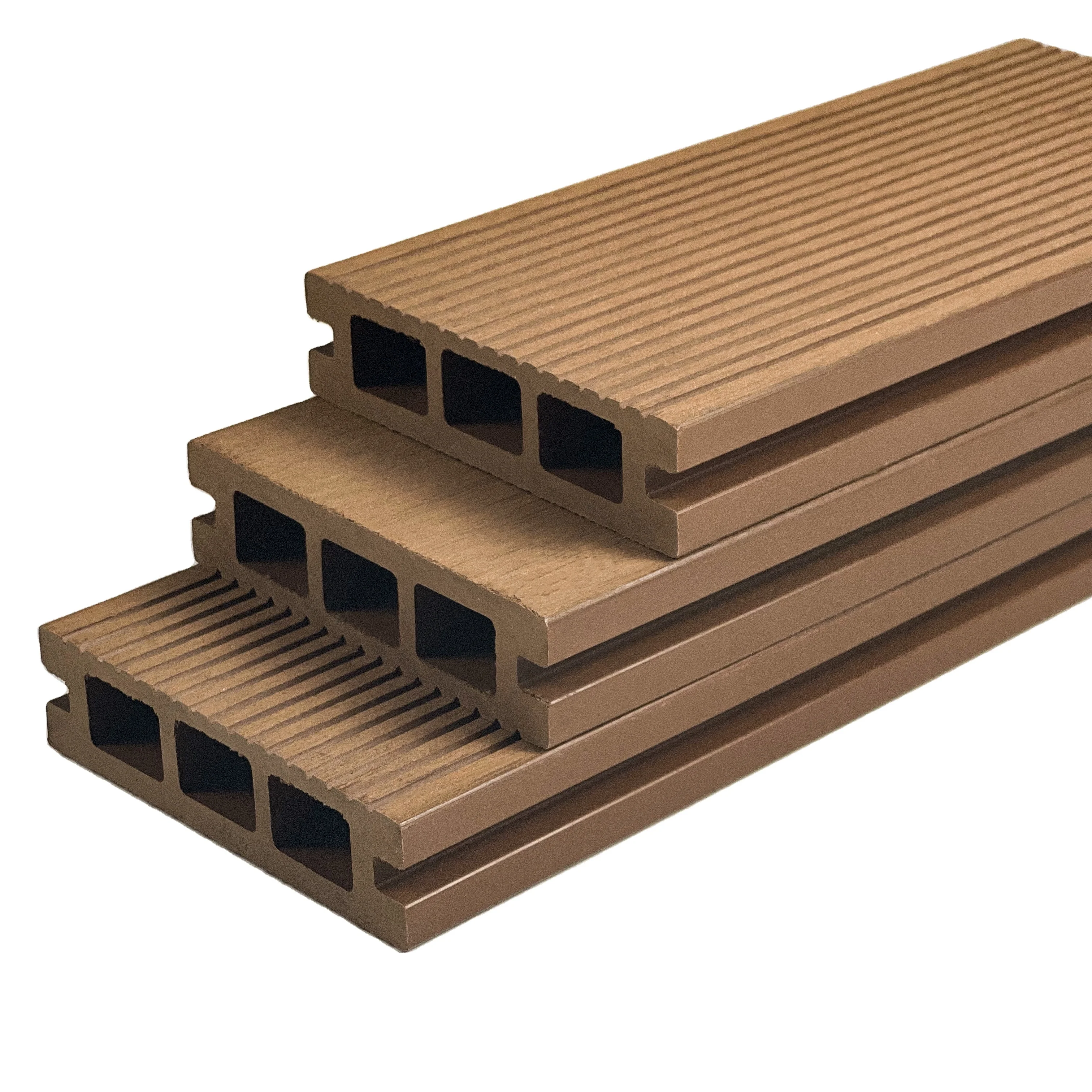 easy install hollow WPC Wood Plastic Composite Decking water-proof Flooring Boards for Outdoor/Pool/Garden/Balcony/Patio/terrace