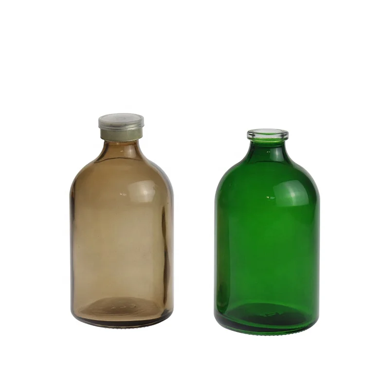 Wholesale 120ml Green Amber Powder Medicine Pill Pharmaceuical Glass Bottles