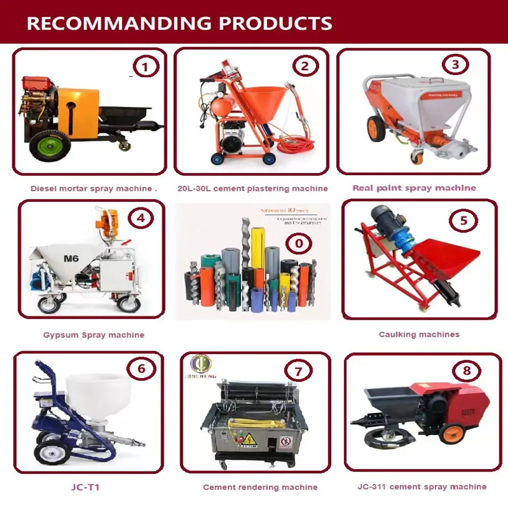 High Quality  Rotor Pump Filling Machine Cement Mortar Spraying Machine and Plaster Spray Machine with Screw Pump Stator for Mor