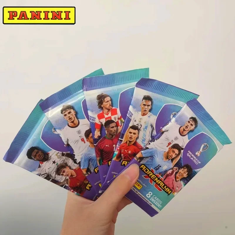 2022 Panini Football Star Cards Box Qatar World Cup Soccer Star Collection Messi Ronaldo Footballer Limited Fan Cards Box Set