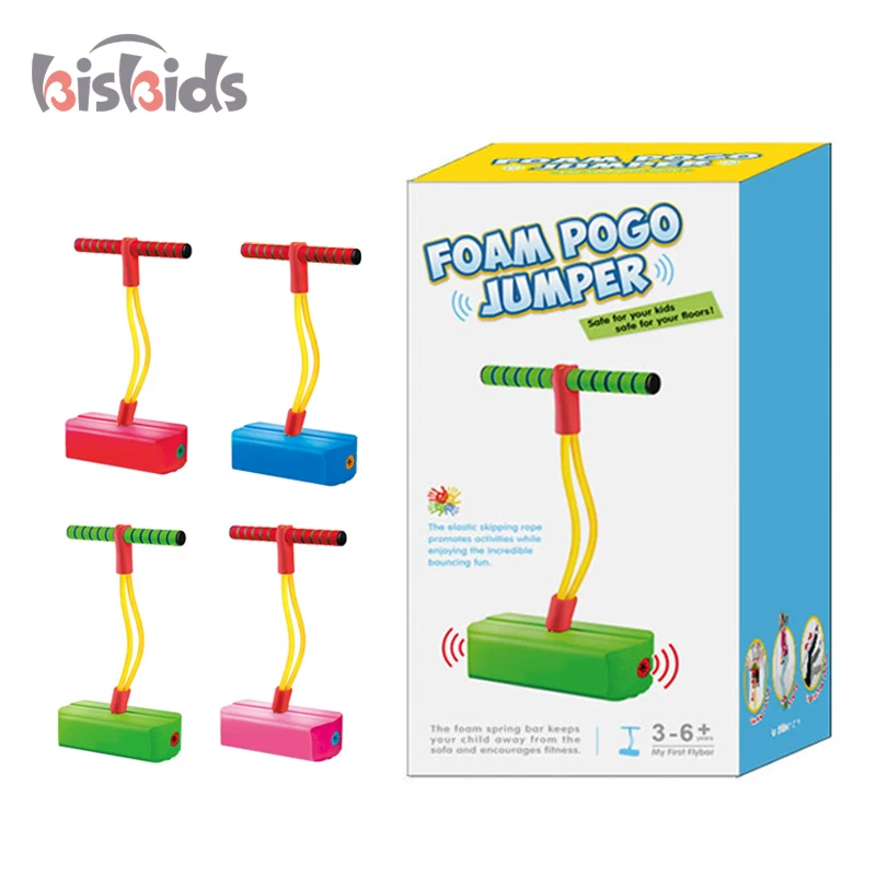 2023 New Children frog jump balance training equipment outdoor sports Whistle Flash Frog Jump  jumper