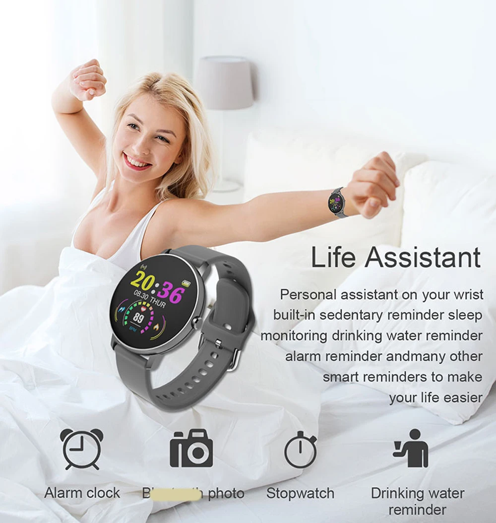 P8Y Touch Smart Watch Bracelet Men Blood Pressure Smartwatch Women Waterproof Heart Rate Tracker Sport Watch For Android IOS