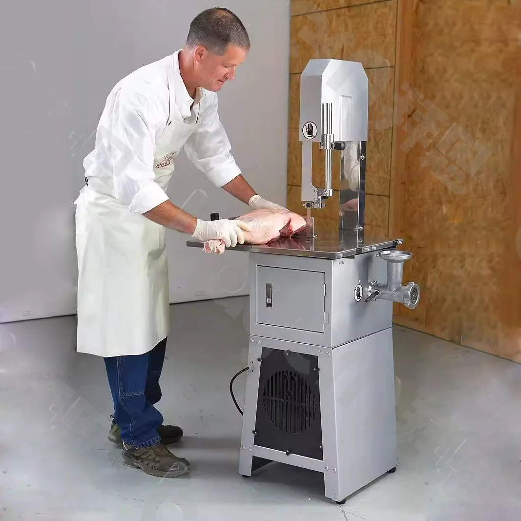 Food Factory High Efficiency Smart Saw Meat Bone Cutting In Band Machine