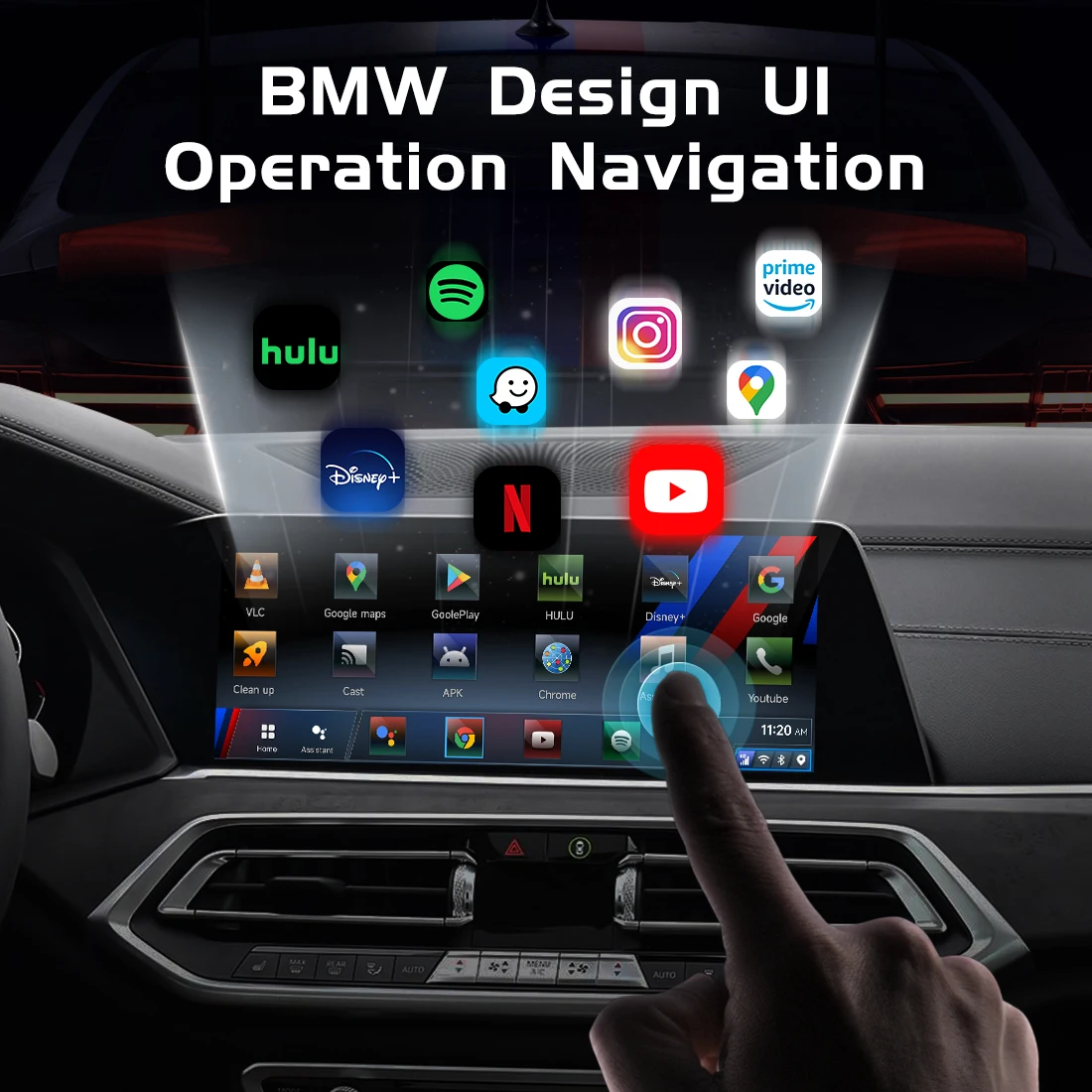 Android Custom SIM Global GPS Smart Wireless Portable AI BOX Android Auto Carplay Box Wireless Carplay Android for BMW Carplay