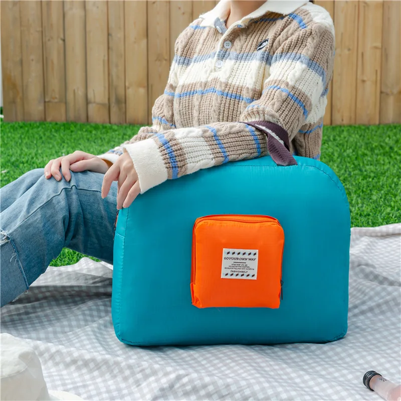 Light Weight Travelling Luggage Cute Small Waterproof Folding Clothes Cover Storage Suit Travel Bag Foldable Travel Duffle Bag