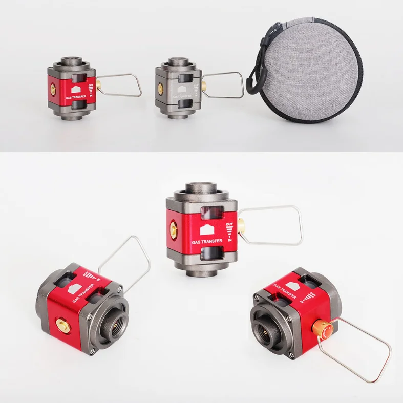 Transparent Visibility Gas Saver Gas Adaptor Gas Canister Adapter for camping butane canister refilling use