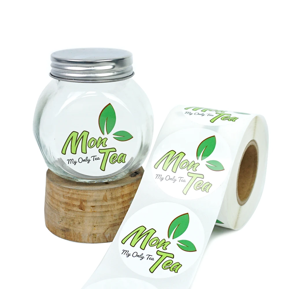 Custom Adhesive Labels For Packaging Customize Printed Private Logo Sticker Waterproof Bottle Label