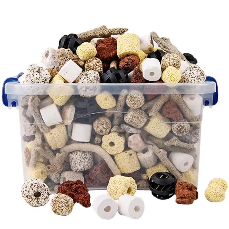 Bacteria house ceramic ring aquarium filter fish tank water purification stone filter material