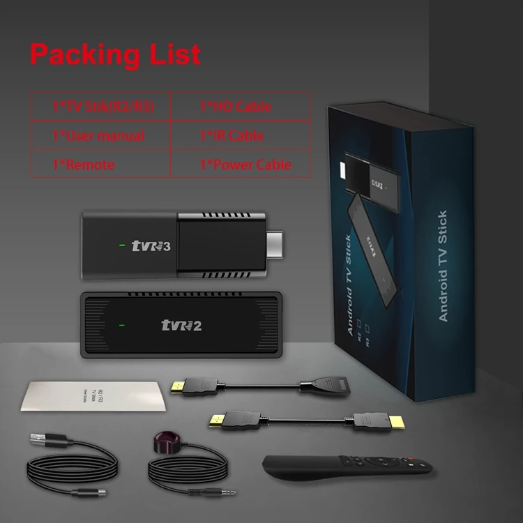 Заводская цена IK TV stick TVR2/R3 Android OS 10 0 Digital 1GB + 8GB & 2GB 16GB Allwinner 4K Smart Stick