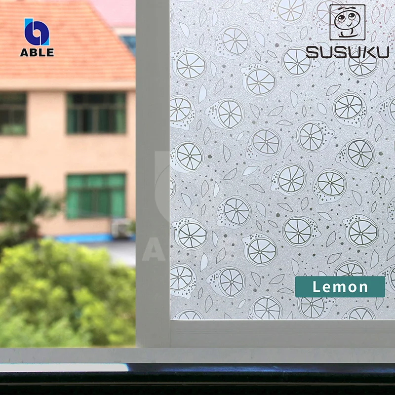 Glue-free glass film Removable Decoration Frosted Matt Transparent Glass Window Film