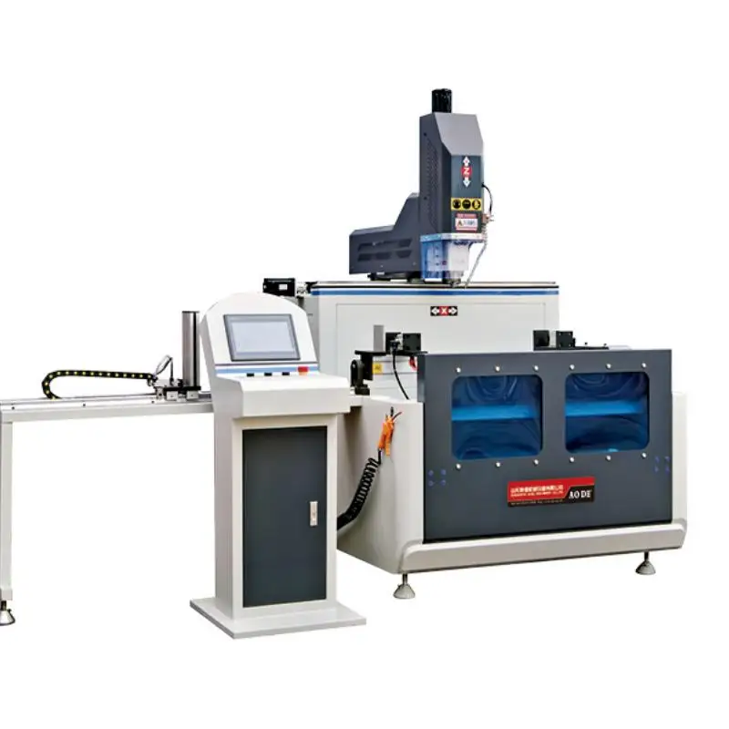 SKZX-CNC-800/1200 CNC сверлильный и фрезерный станок для алюминиевых профилей использует ручную систему подачи масла
