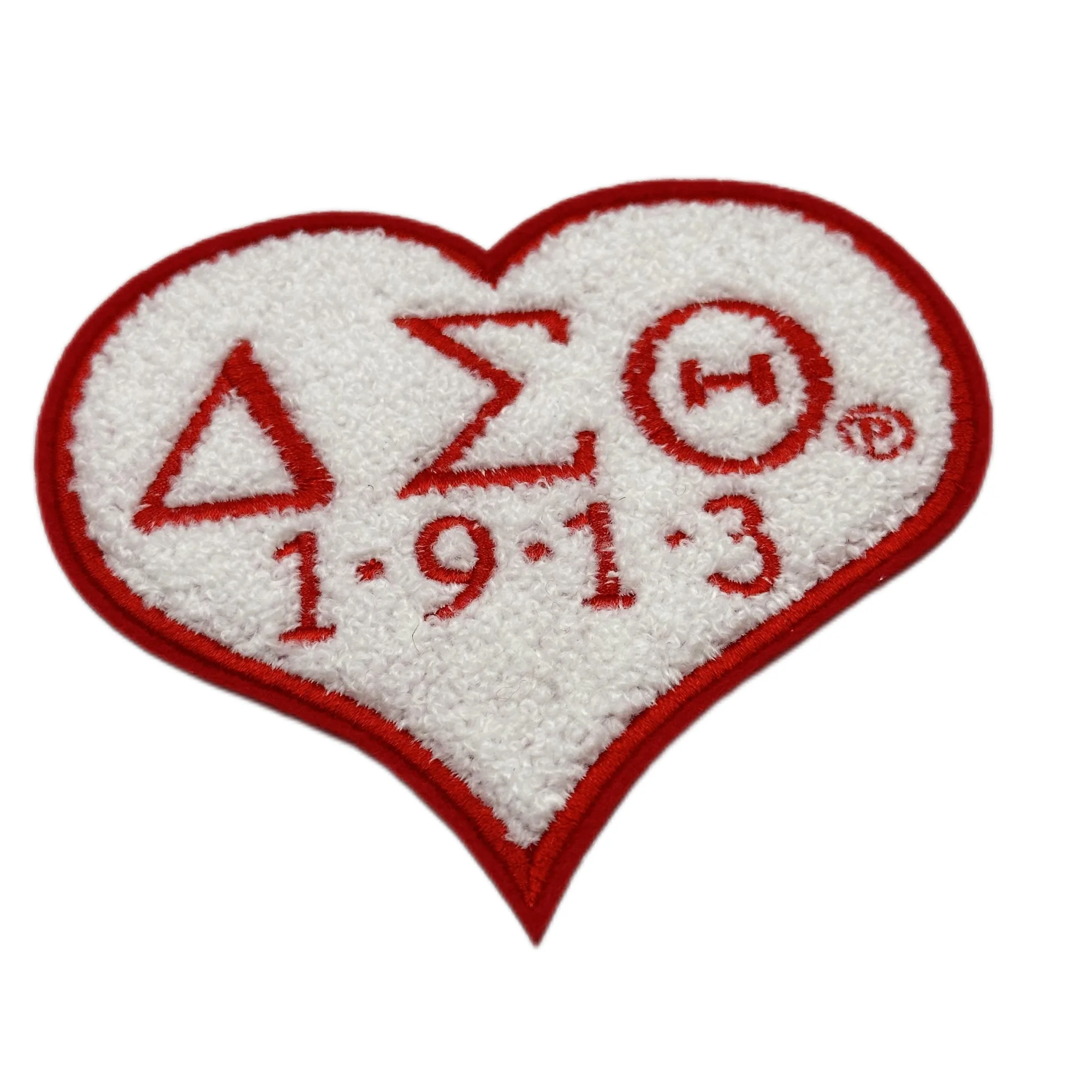Custom  Chenille patch iron on letter patches  Towel Applique chenille Palestime glitter background sorority  patches
