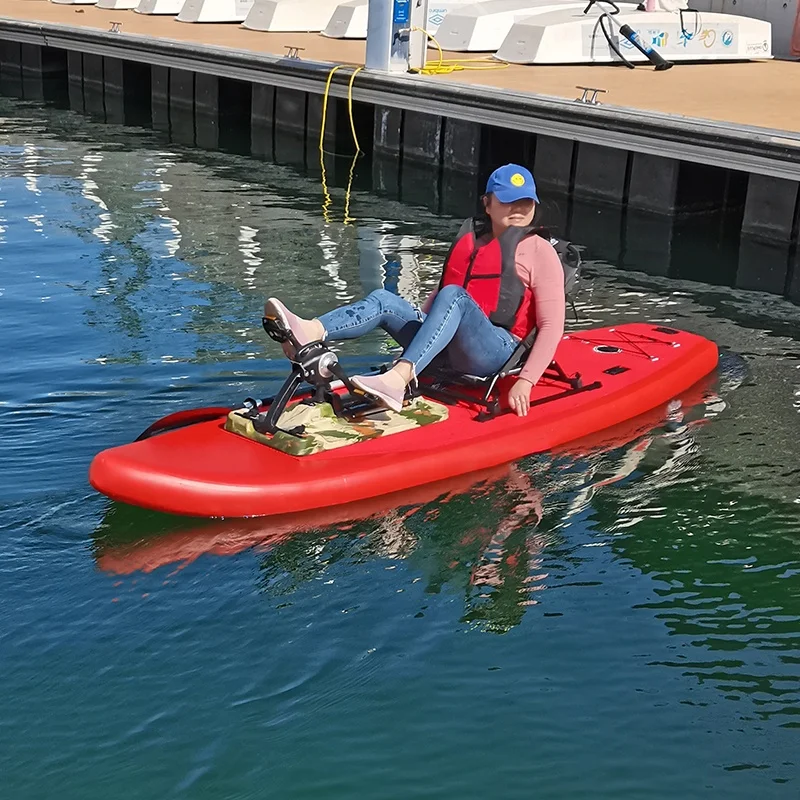 Inflatable Stand Up Paddle Board  Pedal Drive System Comes With Everything You Need