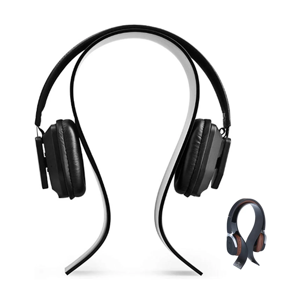 Acrylic Headphone Holder Hanger cellphone Headset Accessories Display Stand transparent clear desk holder headphones holder hook