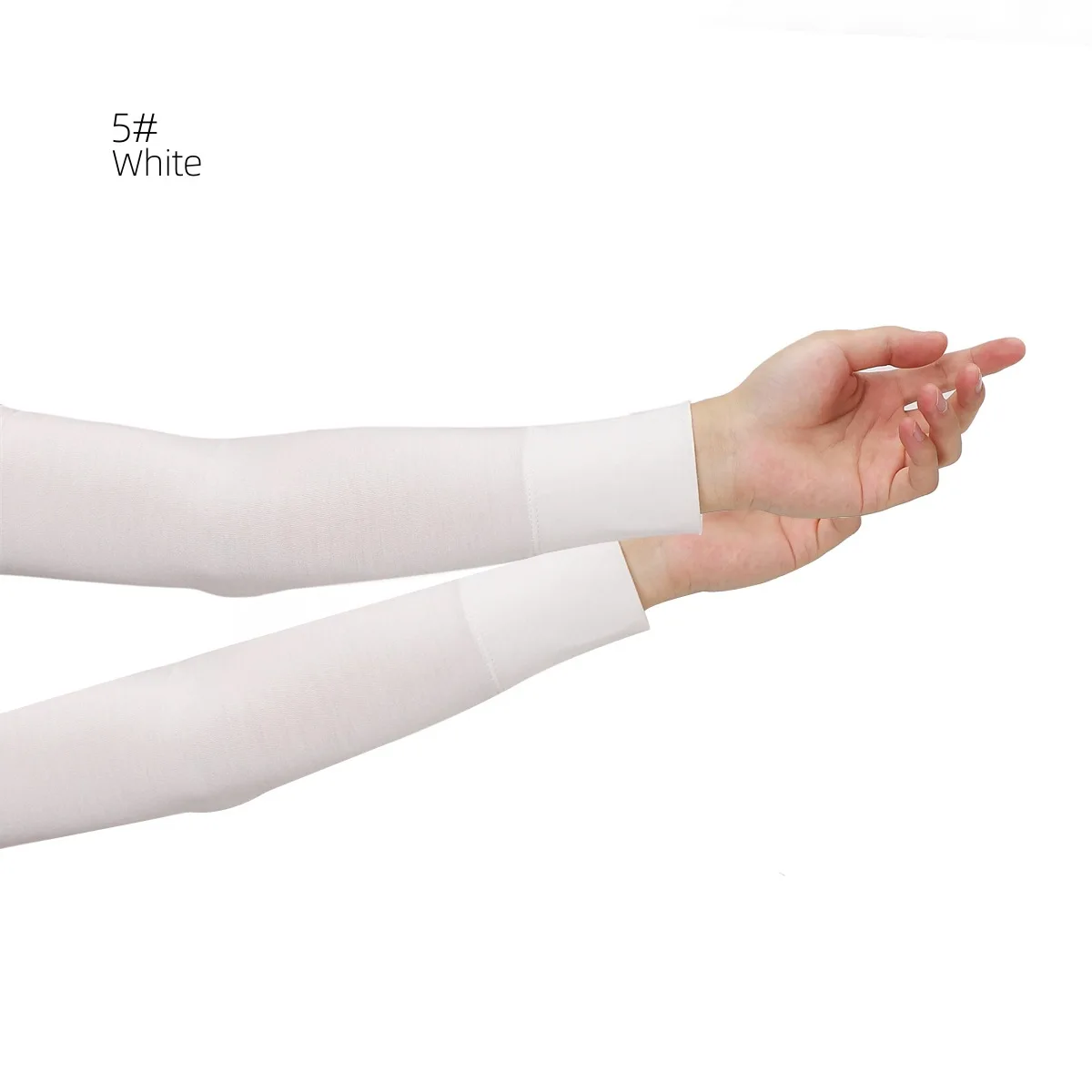 Soft and Skin-Friendly Elastic Female Sun Protection Arm Sleeves New Anti-Skid Cotton Base Ice Sleeves
