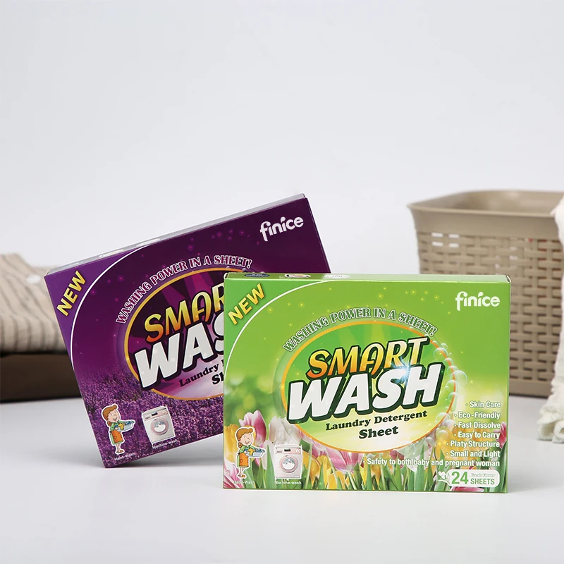 Laundry detergent sheets instead of laundry washing powder soft 3in1