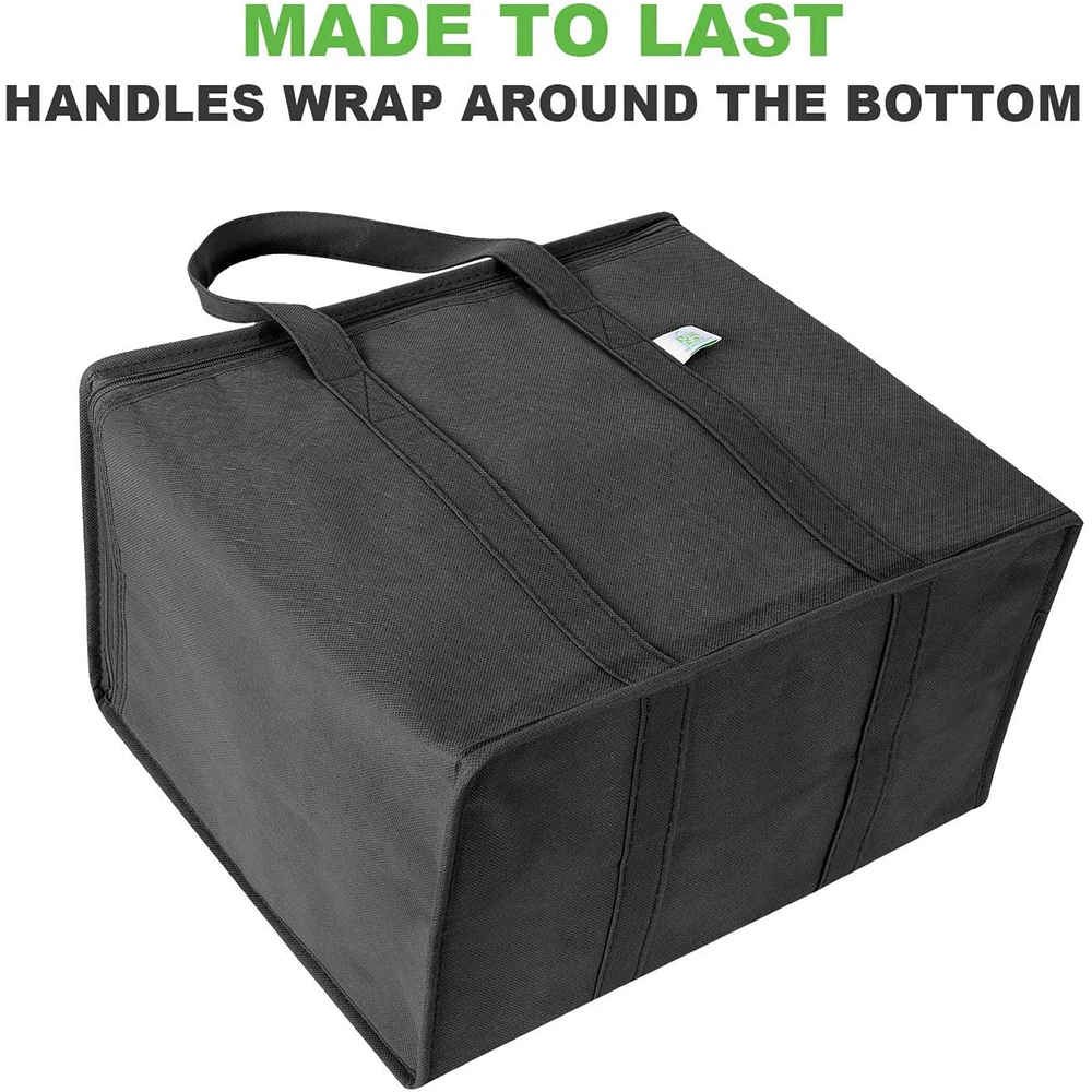 Многоразовая термоизоляционная сумка, большая Нетканая портативная термоизоляционная сумка для ланча со льдом