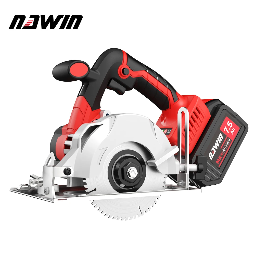 Бесщеточная циркулярная пила NAWIN Professional 5 дюймов 21 В 0-45 °