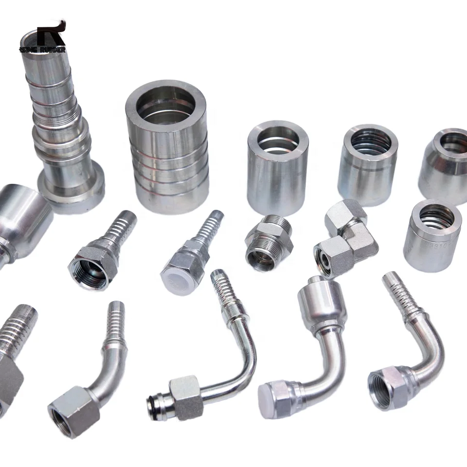 Hydraulic Crimp Hose Connectors High Quality Pipe Fittings
